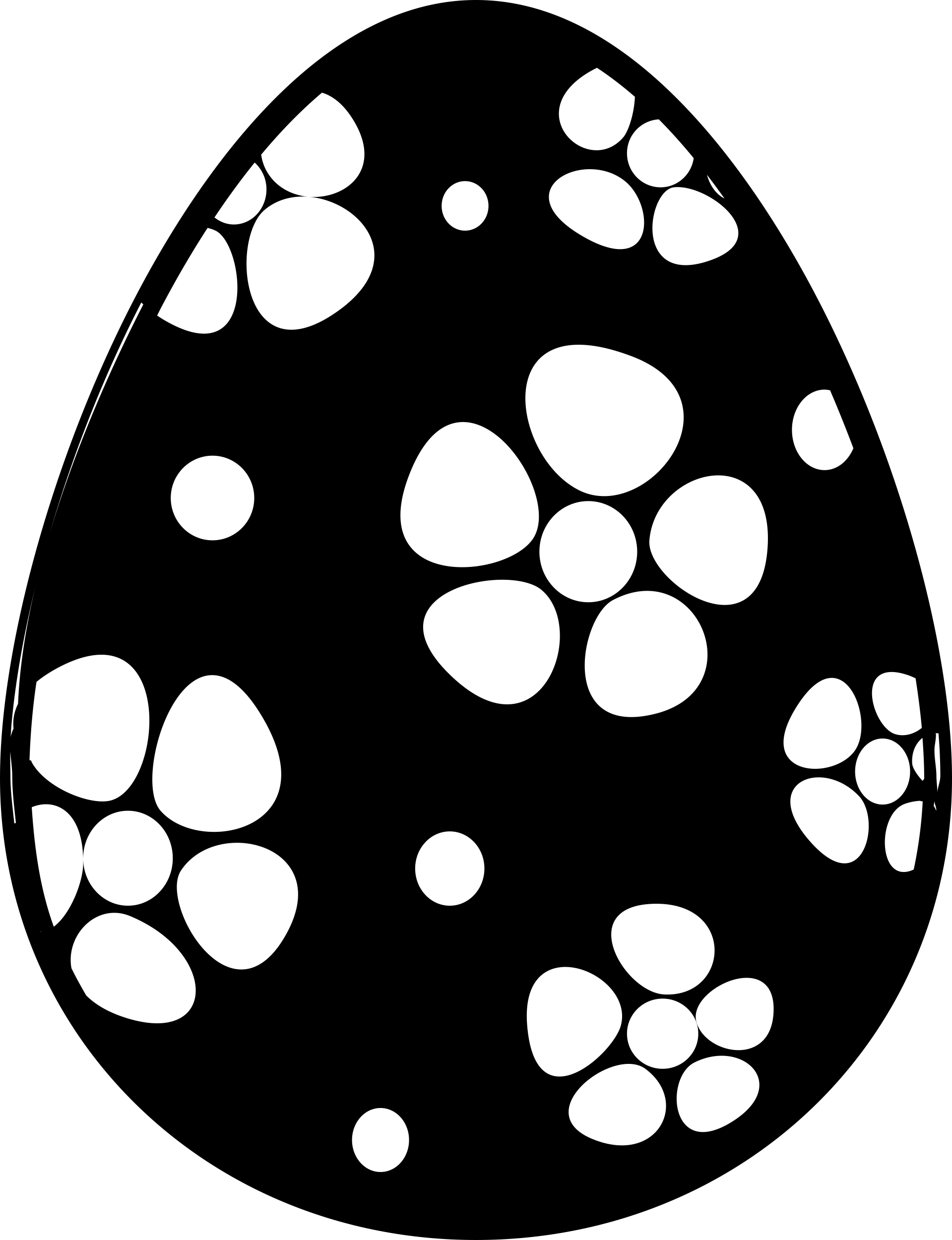 Flowers On An Easter Egg Decoration Line Art Svg Vector Free Vectors